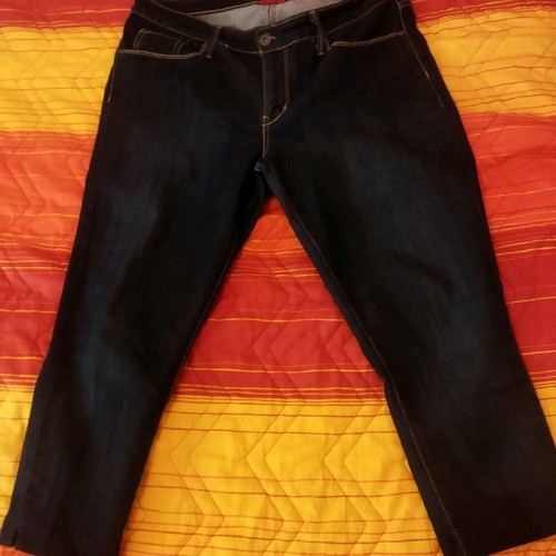 Women's jeans like new, short, elastic