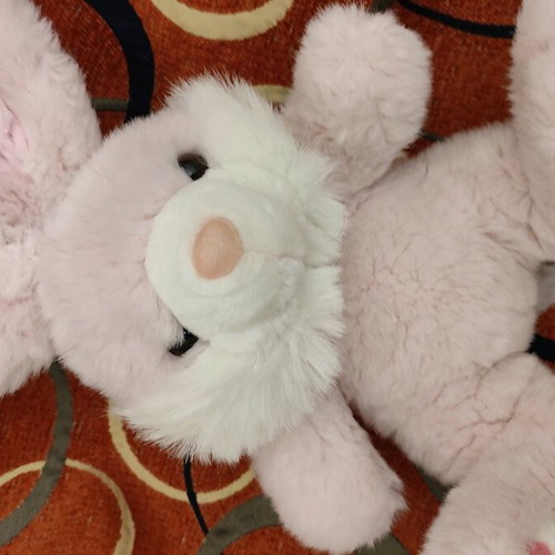Plush Bunny Pink like new, soft 32 cm height