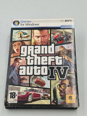 Grand Theft Auto IV PC DVD game used, complete with manual and 2-disc maps set