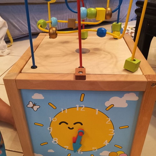 Educational toy 5 in 1 made of durable wood, like new