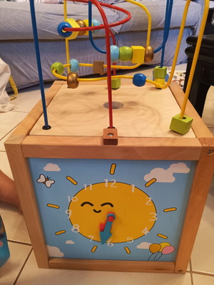 Educational toy 5 in 1 made of durable wood, like new