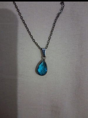 Necklace like new, blue and silver