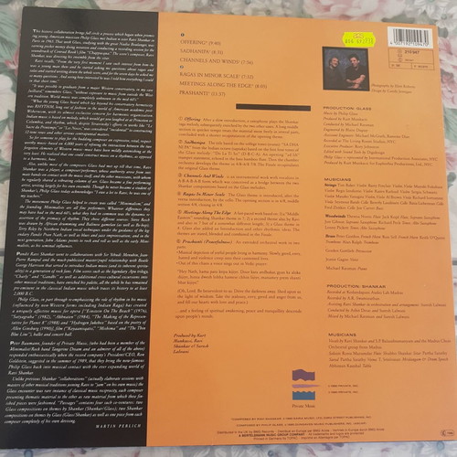 Passages LP used by Ravi Shankar and Philip Glass