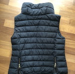 Zara Basic black mid-length windproof sleeveless jacket XL used