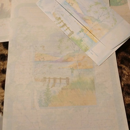 Correspondence used, 3 sets with envelope