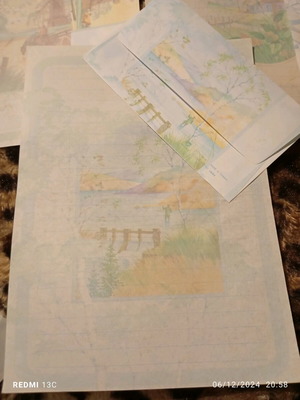 Correspondence used, 3 sets with envelope