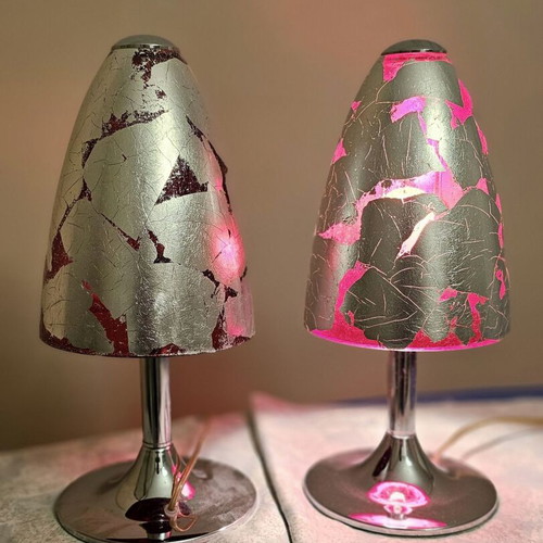 Viokef ceiling light set with 2 matching table lamps like new