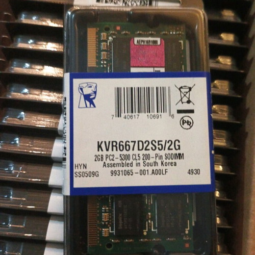 Kingston 2GB RAM memories new, sealed, pack of 22 pieces