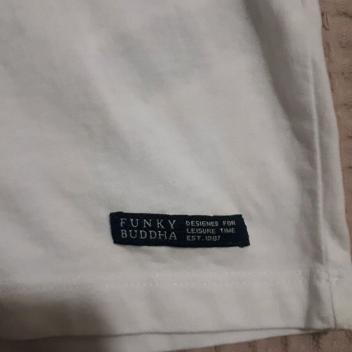 Funky Buddha T-shirt size L white like new