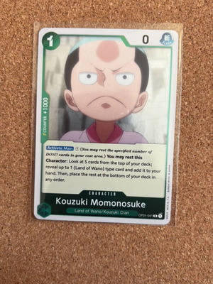 One Piece Card Game Kouzuki Momonosuke like new Op01-041