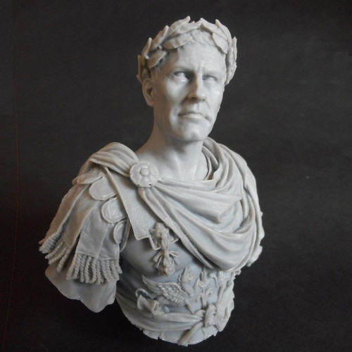 Bust Julius Caesar like new, resin, 1/10 scale