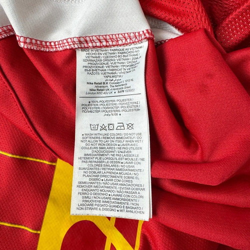 Nike FC Nordsjælland 2022/23 football shirt used, size S, red