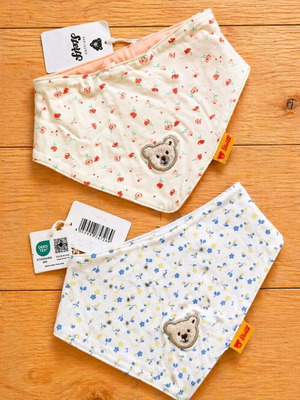 Σετ σαλιάρας Steiff Baby Bandana 2 τεμαχίων, καινούργιο, έως 6 μηνών