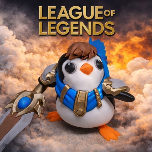 League of Legends Pengu Garen figure new 12cm