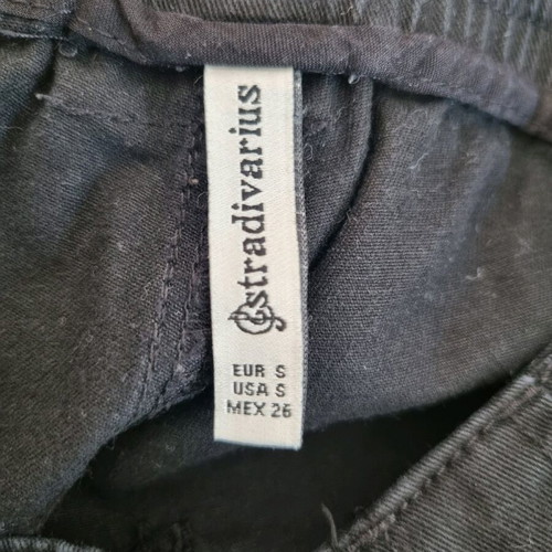 Stradivarius black trousers size S like new