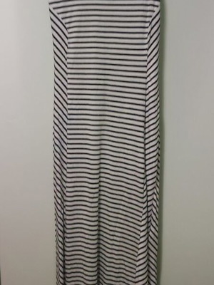 Long striped dress used, size XS, white