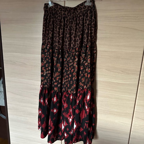 Karavan skirt like new, size S, brown and red