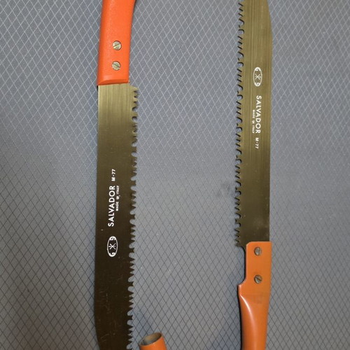 Set of 2 Salvador handsaws new, 300mm with plastic and metal handles