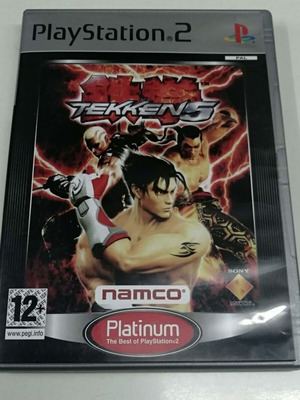 Tekken 5 Platinum PS2 game like new, English version