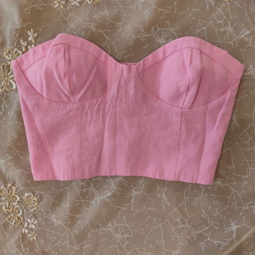 Short pink blouse Zara new, size S