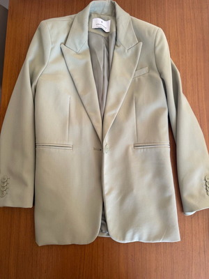 Pistachio set pants and jacket used Stradivarius