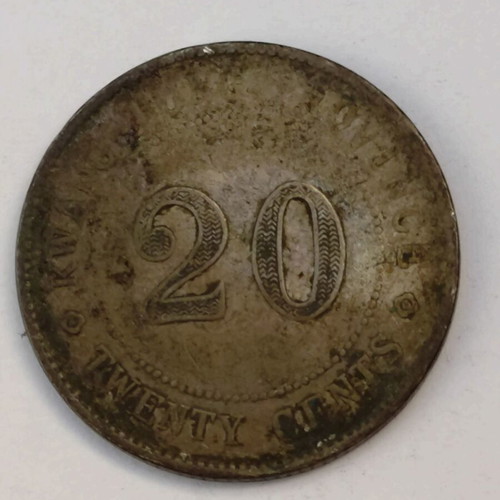 Silver 20 Cents Coin 1920, Guangdong Province, China