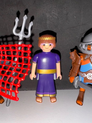 Playmobil gladiator figures and Roman lord like new