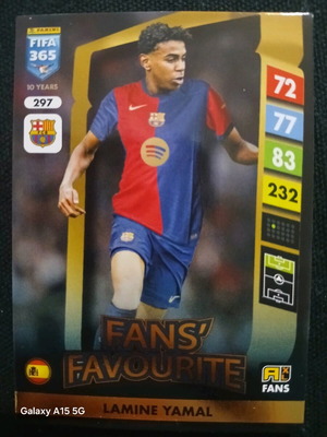 FIFA 365 Adrenalyn XL Panini Fans Favourite Lamine Yamal σαν καινούργιο