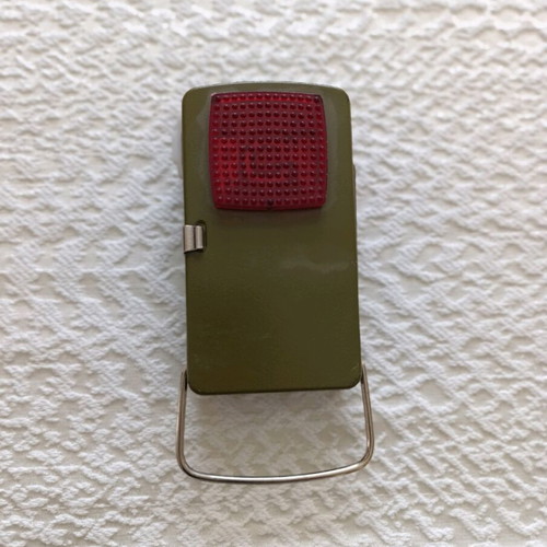 Tin flashlight from the 70s vintage used