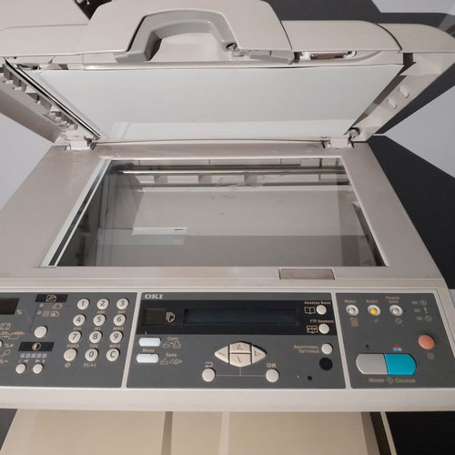 Oki C5510MFP printer used, color laser with drum issue