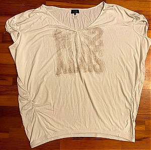 Miss sixty Tshirt ασπρο medium με νυχτερίδα μανικια