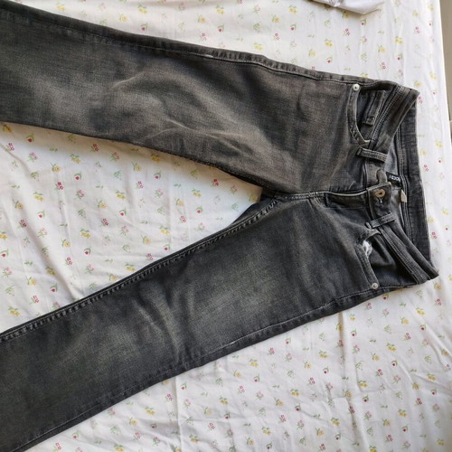 H&M low-rise flare jeans like new, size S 36 8, black and grey