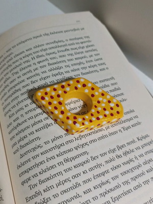 Handmade clay page holder new