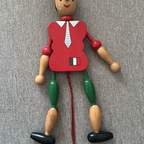 Wooden Pinocchio marionette like new from Italy