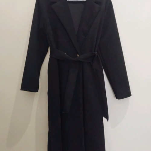 Castor spring coat like new, black