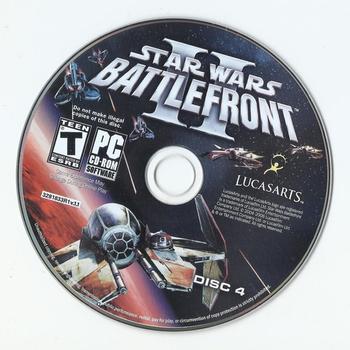 Star Wars Battlefront II PC CD-Rom like new