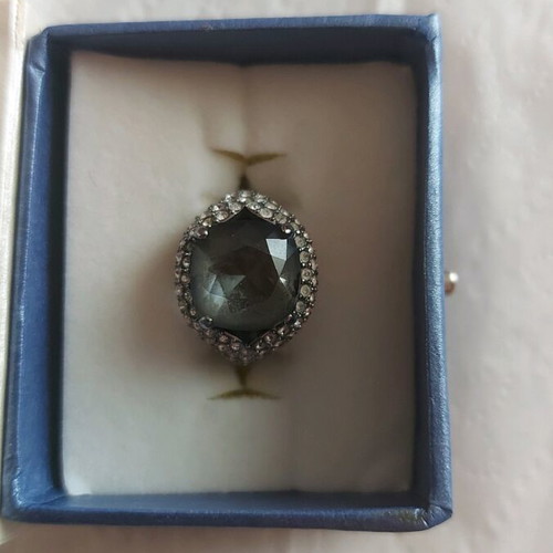 Swarovski women's ring silver like new, size 6-7