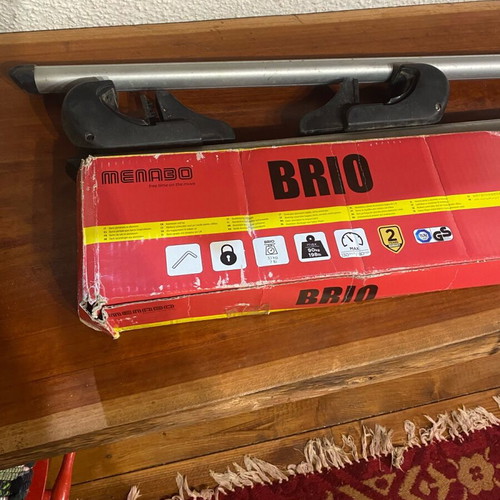 Melabo Brio car roof bars used, length 1.10m