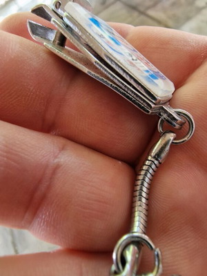 National Panasonic vintage battery keychain nail clipper