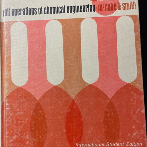 Unit Operations of Chemical Engineering like new
