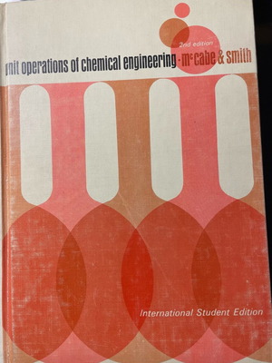 Unit Operations of Chemical Engineering like new