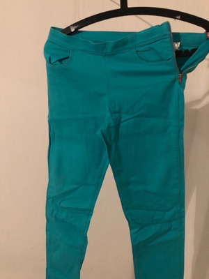 Παντελόνι H&M μεταχειρισμένο, τιρκουάζ, 164 cm, 13-14 ετών