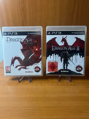 Dragon Age Origins and Dragon Age II PS3 games used