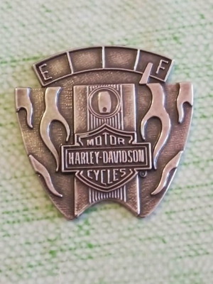 Harley-Davidson μεταλλικό έμβλημα Fuel Gauge medallion μεταχειρισμένο, συλλεκτικό