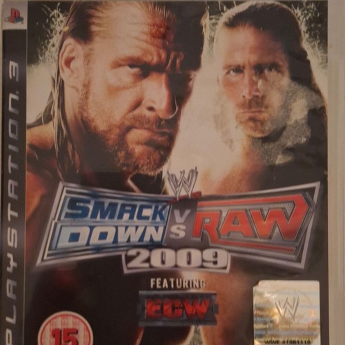 WWE Smackdown vs Raw 2009 PS3 game like new