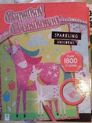 Crystal Creations Sparkling Unicorns σετ δημιουργίας με κρυστάλλους, πάνω από 1800 κρύσταλλους