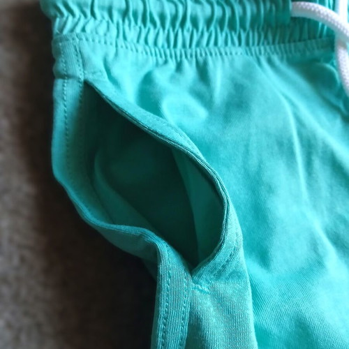 C&A Boys' Shorts turquoise 4Y new, cotton, fun print