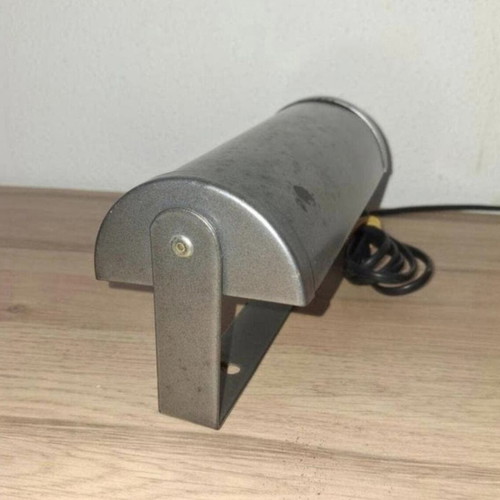 Vintage bed lamp used, gray, E14 fitting, complete with cord and switch