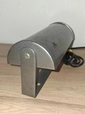 Vintage bed lamp used, gray, E14 fitting, complete with cord and switch