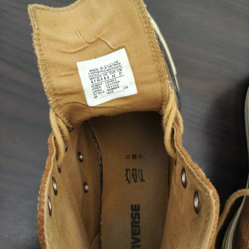 Converse Chuck Taylor 1 leather boots like new, brown, size 42